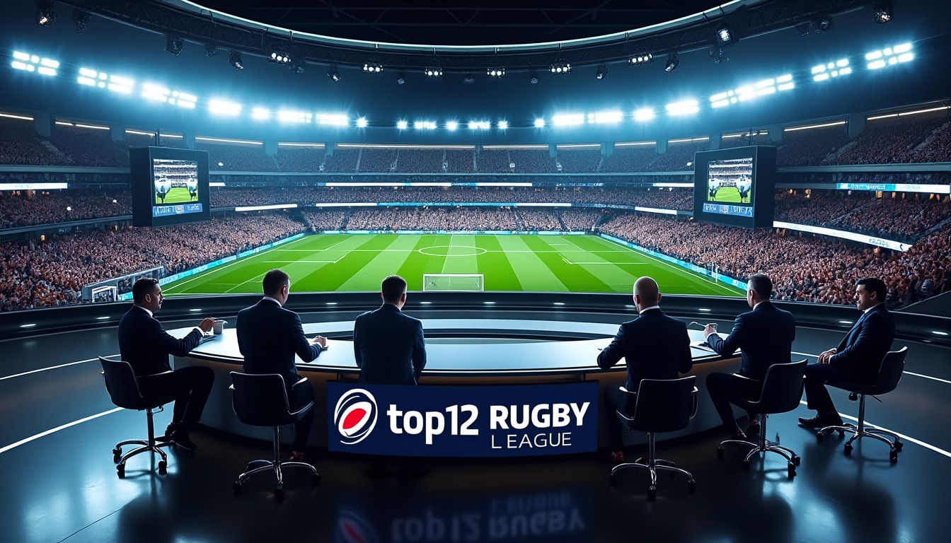 analyse de la montée en gamme du top 14 sur canal+ et son positionnement comme un produit premium dans le secteur du spectacle sportif.