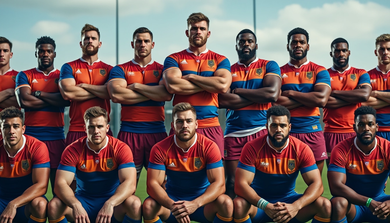 découvrez la composition complète de l'équipe de rugby et le portrait détaillé de chaque joueur, pour mieux comprendre leurs rôles et performances sur le terrain.